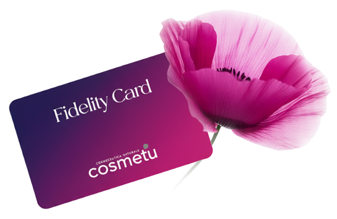 Fidelity Card Cosmetu per raccolta punti e vantaggi esclusivi. Programma fedeltà skincare.